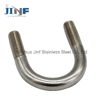 A2 A4 Stainless Steel 304 316 U Shape Clamp Bent Nut and Hex Bolt Carriage Bolt Anchor Hook Bolt