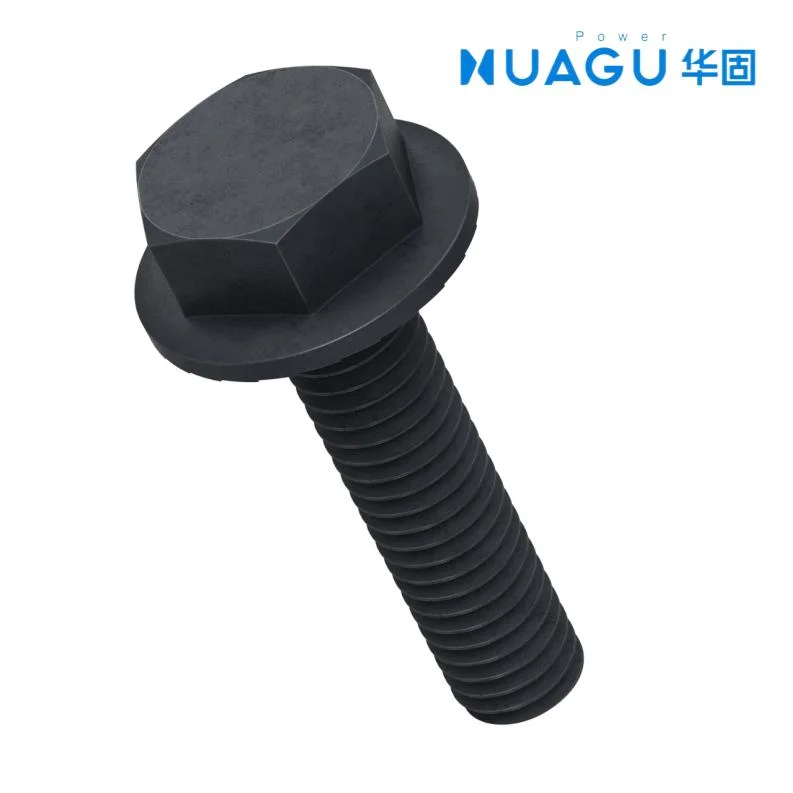 Black Oxide DIN 6921 Hex Flange Bolt Gr 12.9 M5