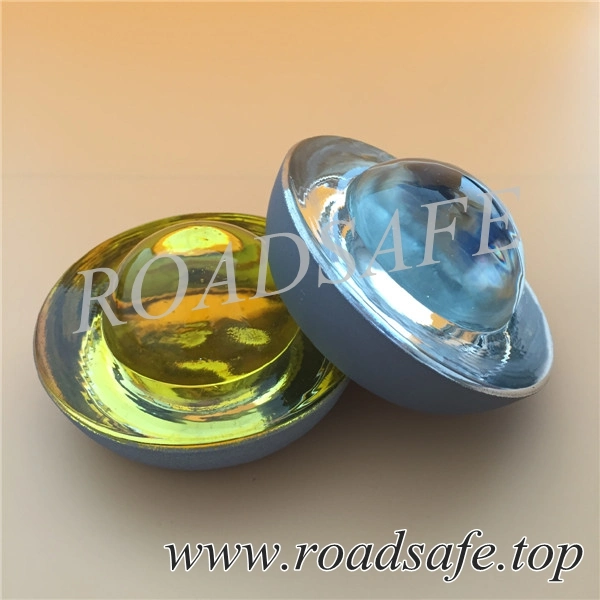 Highway Safety Tempered Cat Eye Reflective Glass Road Studs