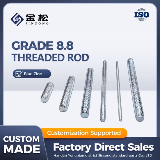 Dalian Beston 1000 mm-3000 mm de longitud Varilla de metal Varillas de tubo roscado DIN975 Rosca completa 4.8 5 mm 8 mm G. I HDG M16 Cabeza hexagonal de PVC 25 Espárrago roscado de China Fabricantes