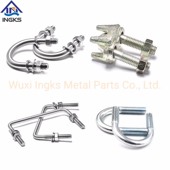 Wuxi Ingkx Supply M6 M8 M10 Acero inoxidable Tipo U Gancho de flexión Pernos en U para remolque